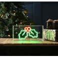 Festive Red/green Neon Flex Holly Sign Usb 30cm (P051282)