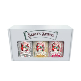 Festive Santas Gin Miniture Set Of 3x5cl 5cl (P054158)