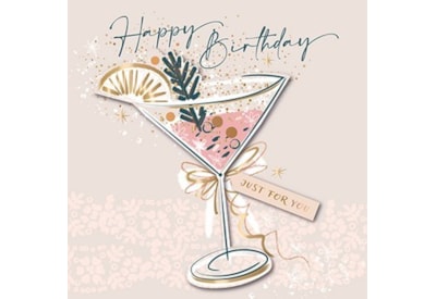 Ling Design Birthday Cocktail Birthday Card (PCER0005)