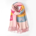 Butterfly Fashion Reversible Butterfly Scarf Pink