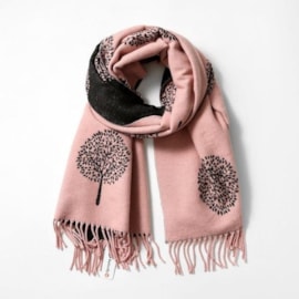 Butterfly Fashion Reversible Tree Scarf Pink