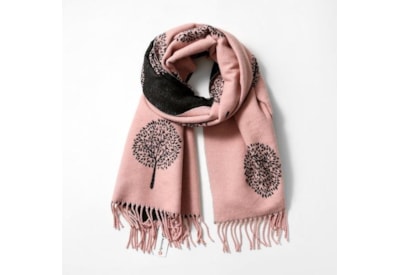 Butterfly Fashion Reversible Tree Scarf Pink