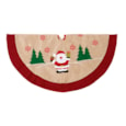 Premier Jute Tree Skirt With Santa 90cm (PL171466)