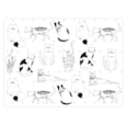 David Mason Design Playful Pets Cat Placemats 4s (DD06923)