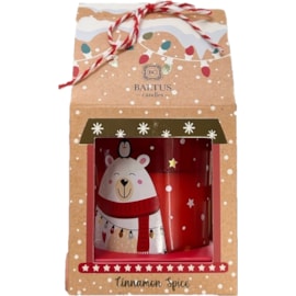 Baltus Polar Bear Character Candle Cinnamon Spice 7.8cm (241000)