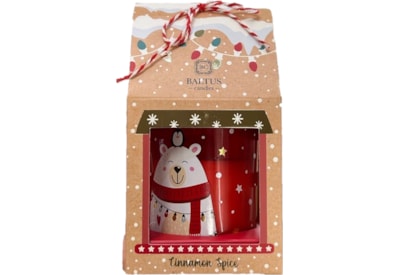 Baltus Polar Bear Character Candle Cinnamon Spice 7.8cm (241000)