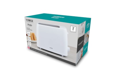 Tower Presto 2 Slice Toaster White (PT20087WHT)