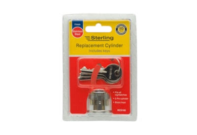 Sterling Locks Silver Replacement Cylinder Lock (RCS100)