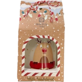 Baltus Reindeer Character Candle White Sandalwood 7.8cm (241001)