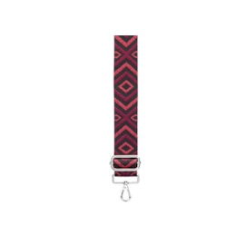 David Jones 4cm Textile Bag Strap Bordeaux/blkche (S117A_BORDEAUX/BLACKCHEVRON)