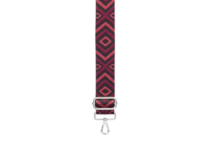 David Jones 4cm Textile Bag Strap Bordeaux/blkche (S117A_BORDEAUX/BLACKCHEVRON)