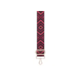 David Jones 4cm Textile Bag Strap Bordeaux/blkche (S117D_BORDEAUX/BLACKCHEVRON)