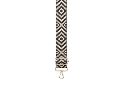 David Jones 4cm Textile Bag Strap Camel/blk Chevro (S118D_CAMEL/BLKCHEVRON)