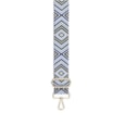 David Jones 4cm Textile Bag Strap Dkblue/camelchev (S119D_DKBLUE/CAMELCHEVRON)