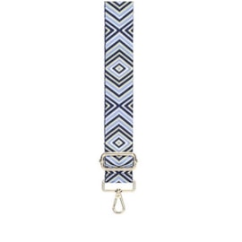 David Jones 4cm Textile Bag Strap Dkblue/camelchev (S119D_DKBLUE/CAMELCHEVRON)