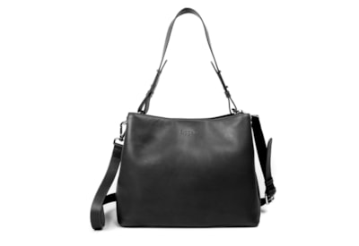 Lapella Sarah Leather Hobo Bag (115-1BLACK)