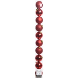 Shatterproof Baublesx10 Christmas Red 60mm (020172)