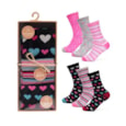 Ladies 3pk Bamboo Design Socks In Gift Box (SK1142)