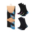 Mens 3 Pack Bamboo H&t Non Elastic Socks (SK1209)