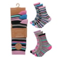 Ladies 3pk Bamboo Design Socks (SK1214)