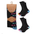 Ladies 3pk Bamboo H&t Non Elastic Socks (SK1215)