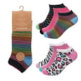 Ladies 3 Pack Design Trainer Socks (SK1218)