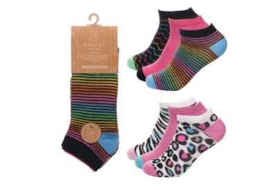 Ladies 3 Pack Design Trainer Socks (SK1218)