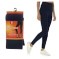 Ladies Navy Velvet Plush Leggings (SK1239NY)