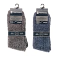 Mens 2pk Drop Needle Cosy Socks With Gripper (SK1248)