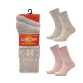 Ladies 2pk Soft Thermal Socks (SK1260)