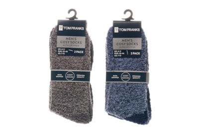 Men 2pk H&t Cosy Socks With Gripper (SK1266)