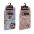 Ladies 2pk Novelty Brushed Chenille Socks (SK1273)