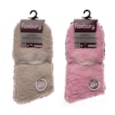 Ladies 2pk Teddy Socks (SK1275)