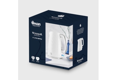 Swan Windsor 3kw Kettle White 1.7ltr (SK14611WHT)