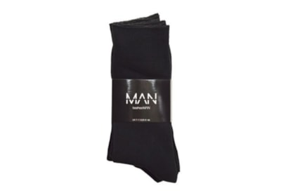 Mens 3pk Black Socks (SK147BH5)