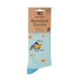 Eco Chic Rspb Blue Tits Bamboo Socks 4-8 (SK19TL)