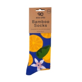 Eco Chic Blue Lemon Bamboo Socks 4-8 (SK25BU)