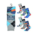 Mens 3pk Argyle Design Socks (SK874)