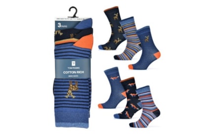 Mens 3pk Animal Design Socks (SK876)