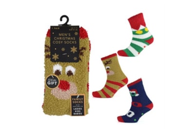 Mens Christmas Cosy Design Socks (SK881)