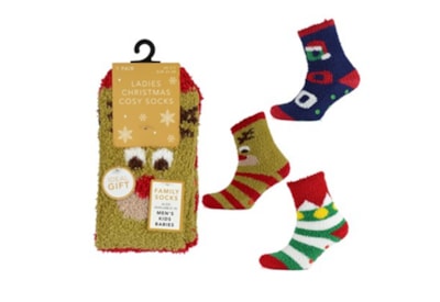 Ladies Christmas Cosy Design Socks (SK957)