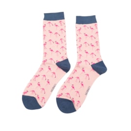 Wild Flamingo Socks Dusky Pink (SKS298DUSKYPINK)