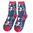 Miss Sparrow Woodland Socks Navy (SKS407NAVY)