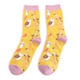 Miss Sparrow Woodland Socks Yellow (SKS407YELLOW)