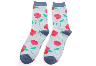 Miss Sparrow Poppy Socks Powder Blue (SKS443POWDERBLUE)