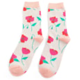 Miss Sparrow Poppy Socks Silver (SKS443SILVER)