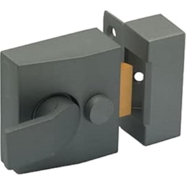 Sterling Locks Narrow Deadlocking Nightlatch Grey (NLG201)