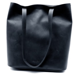 Lapella Susie Leather Shopper Bag Navy (167-3NAVY)