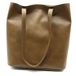 Lapella Susie Leather Shopper Bag (TAN)