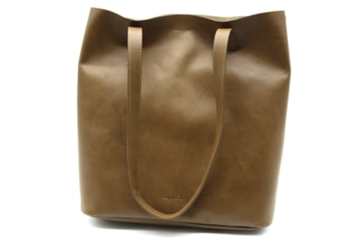 Lapella Susie Leather Shopper Bag (TAN)